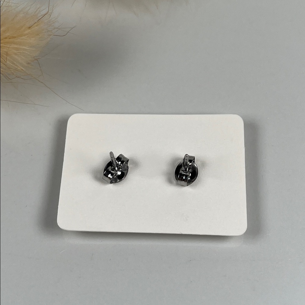 925 Solid Sterling Silver Round Concho Style Push… - image 2